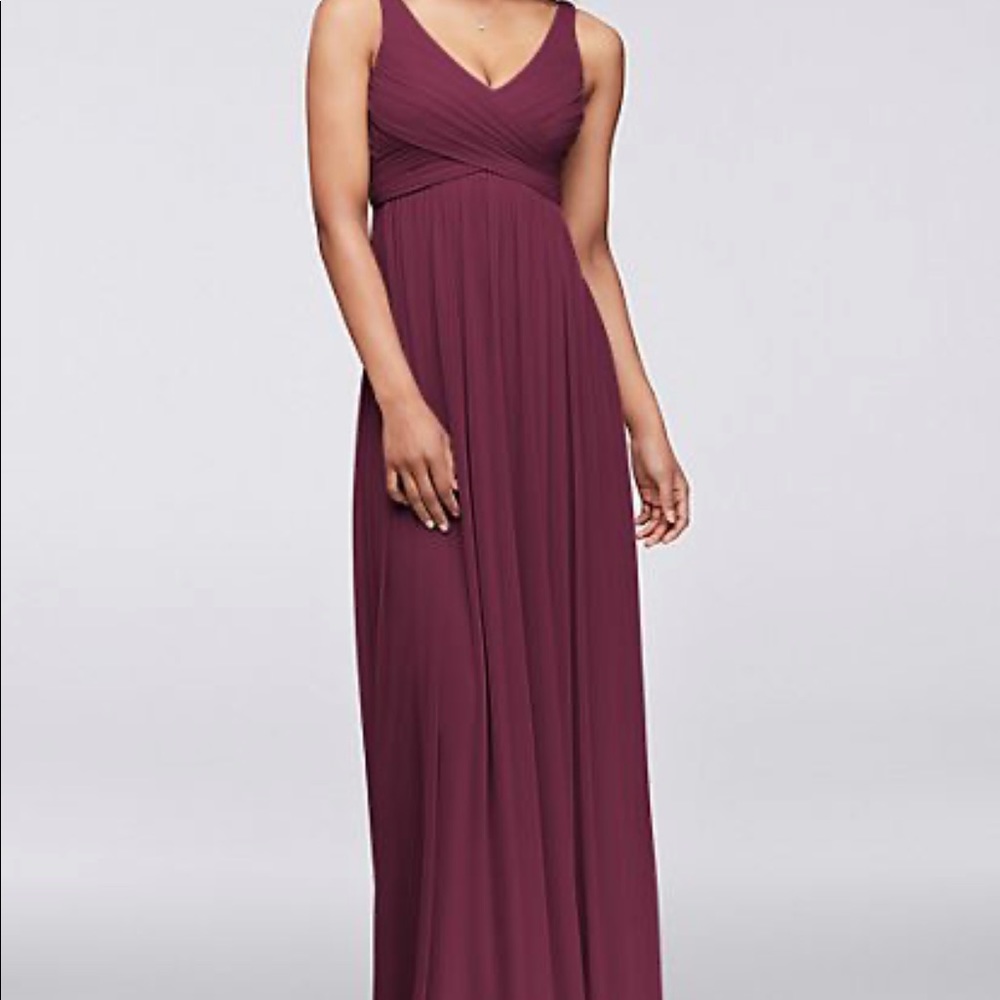 Long Mesh Dress with Cowl Back Detail
